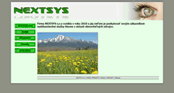 Desktop Screenshot of nextsys.sk