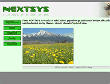 Tablet Screenshot of nextsys.sk